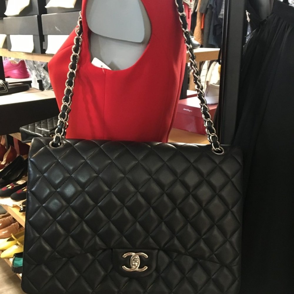 SOLD! CHANEL MAXI CLASSIC HANDBAG